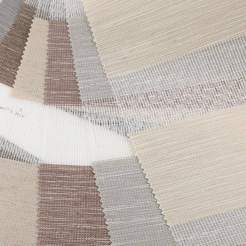 Tissu de store zébré semi-occultant à double couche et grande plage de gradation GD13