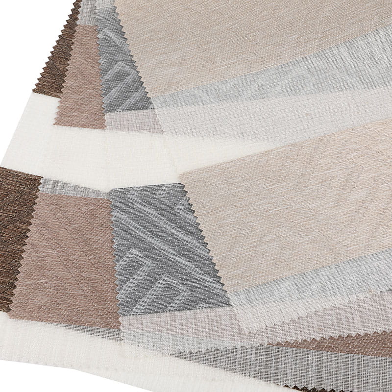 Tissu aveugle zébré semi-occultant à transmission de lumière double couche GD10