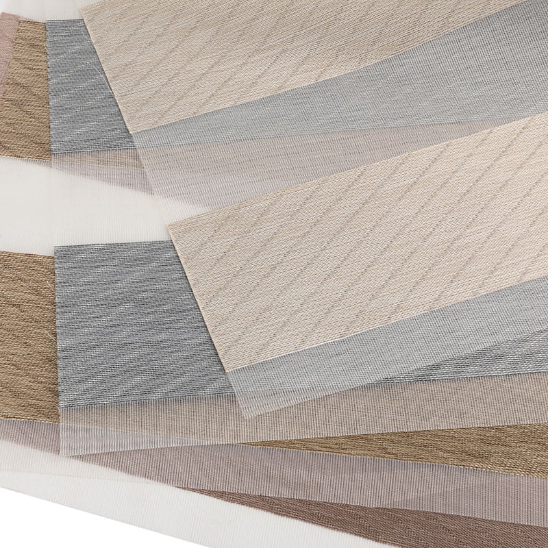 Tissu aveugle zébré semi-occultant réglable à double isolation GD23