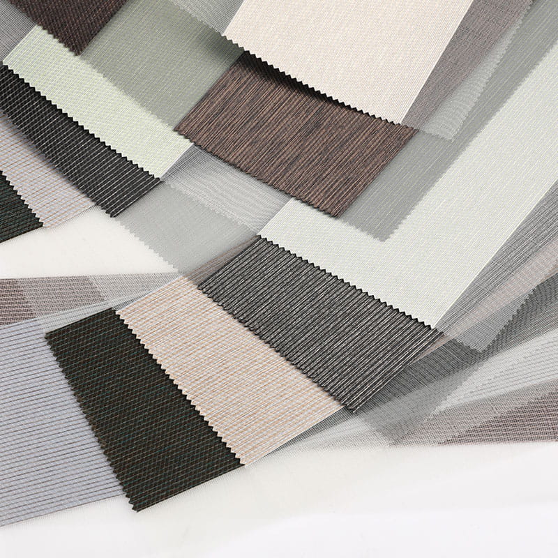 F078 Tissu de store zébré semi-occultant à double couche pour école de chambre à coucher