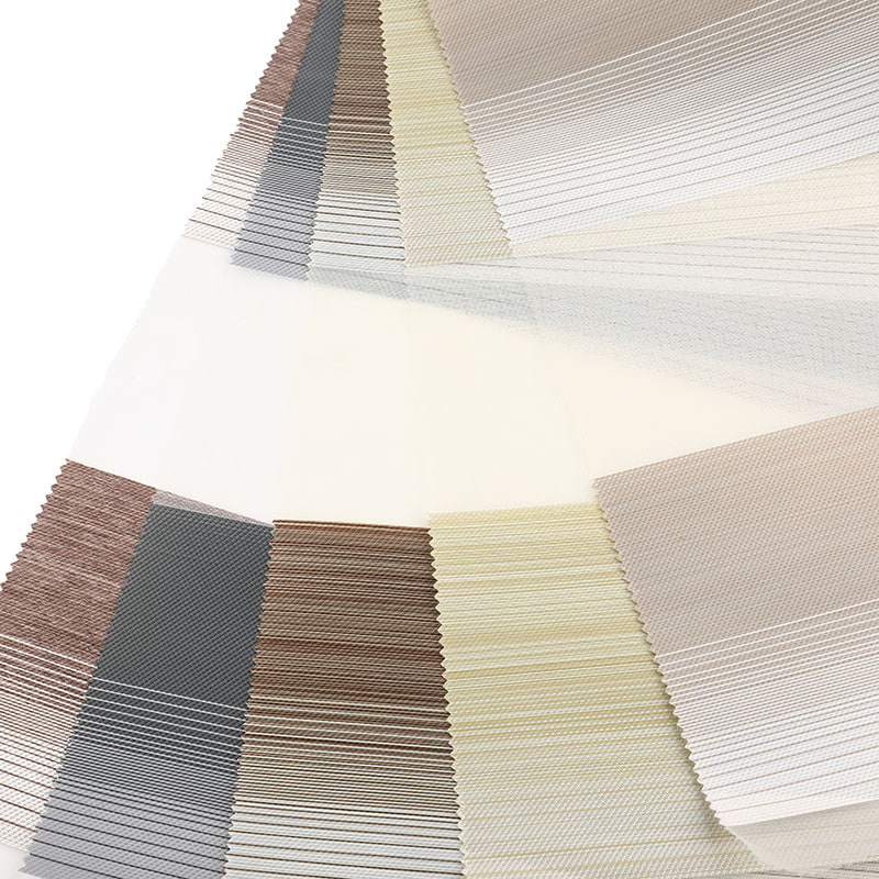 YX04 Double Couche Soft Light Semi-Blackout Zebra Store Tissu