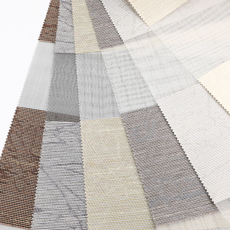 Tissu aveugle de zèbre de Jacquard de rideau de gaze molle du polyester F079