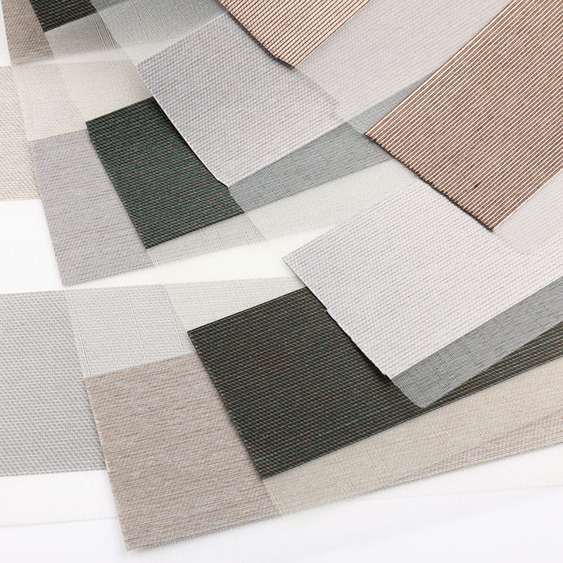 Tissu aveugle zébré semi-occultant à rayures pour chambre d'hôtel F078