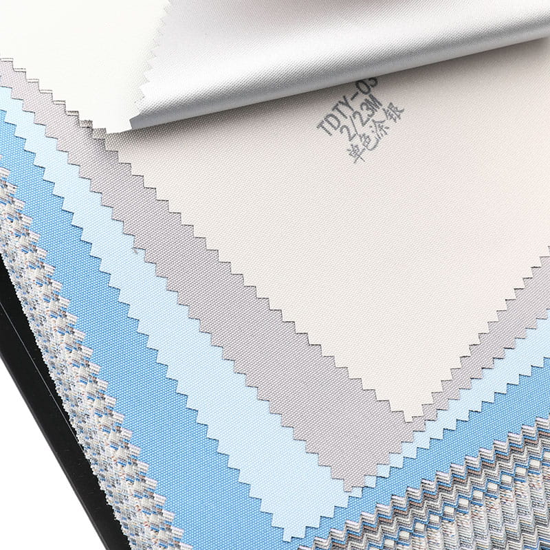 TDTY 200/230cm Revêtement Argent 100% Tissu Store Enrouleur Occultant